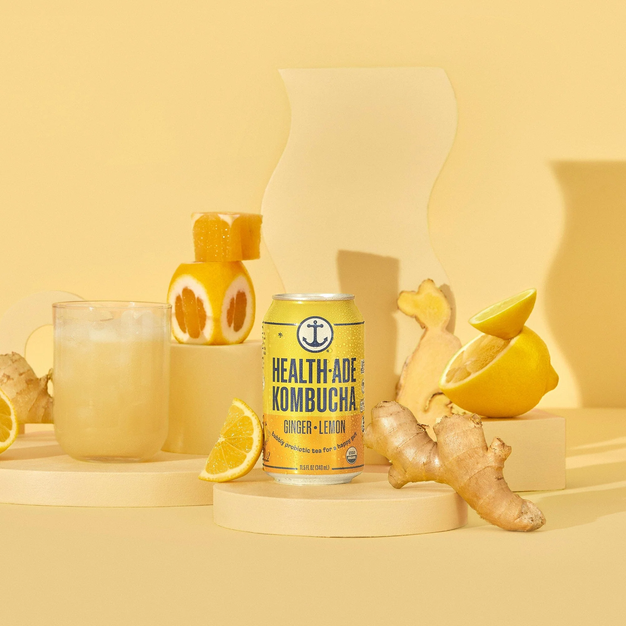 Ginger-Lemon Kombucha in Cans (24 pack) - Image 9