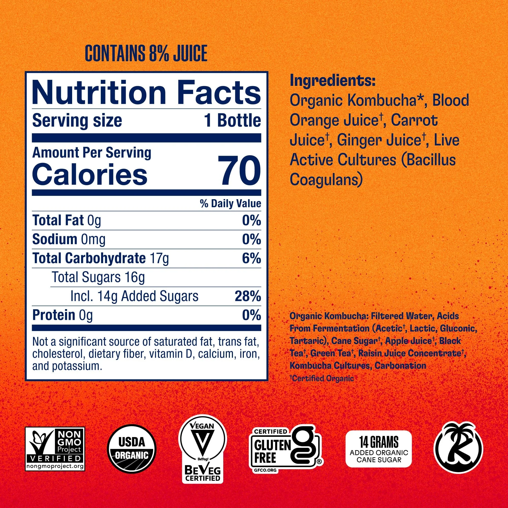 Blood Orange-Carrot-Ginger Kombucha - Image 15